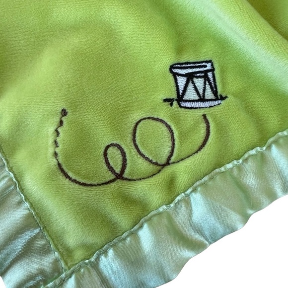 Disney Winnie The Pooh Tigger Green Minky Lovey Satin Trim Plush Soother GUC - Picture 6 of 11